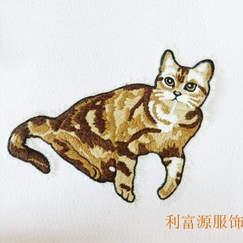 特种混合绣、毛巾绣、毛巾绣花章、贴布毛巾绣、毛线绣花